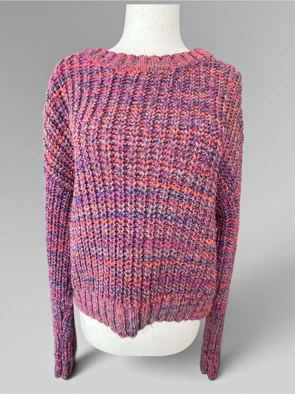 Anthropologie Saturday Sunday Multicolor Chunky Marled Sweater Small